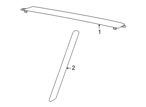 2019 Toyota Mirai Exterior Trim - Quarter Panel Diagram