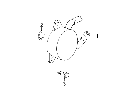 2014 Scion iQ Trans Oil Cooler Diagram