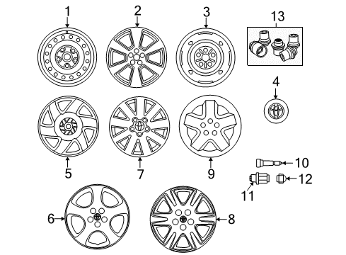 2005 Toyota Corolla Wheels Diagram