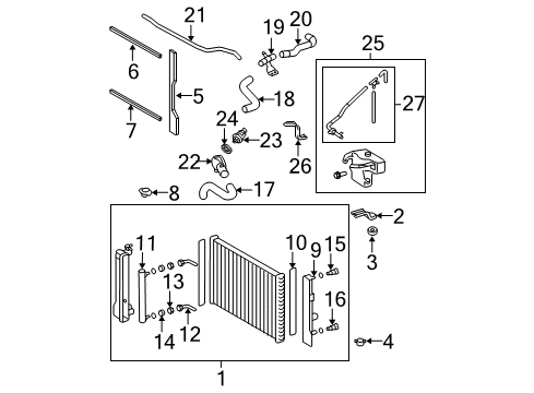 2010 Toyota Corolla Hose, Water By-Pass Diagram for 16261-0T020