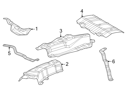 2022 Toyota RAV4 Heat Shields Diagram 2 - Thumbnail