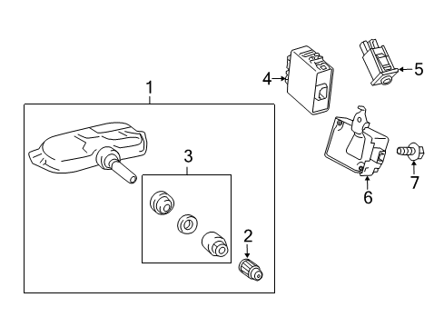 2013 Toyota Prius V Tire Pressure Monitoring Diagram