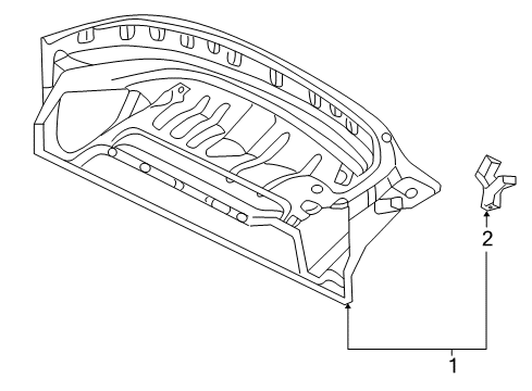 2005 Toyota MR2 Spyder Stowage Compartment Diagram