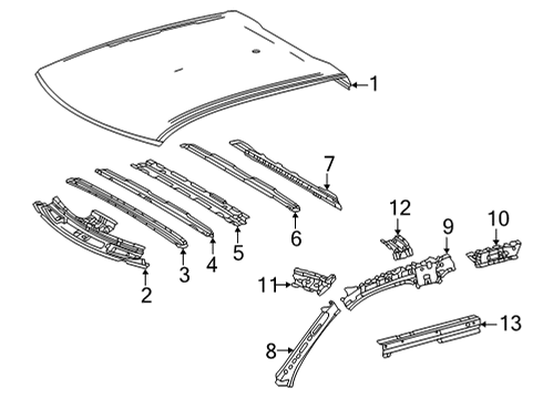 2022 Toyota Tundra Roof & Components Diagram 3 - Thumbnail