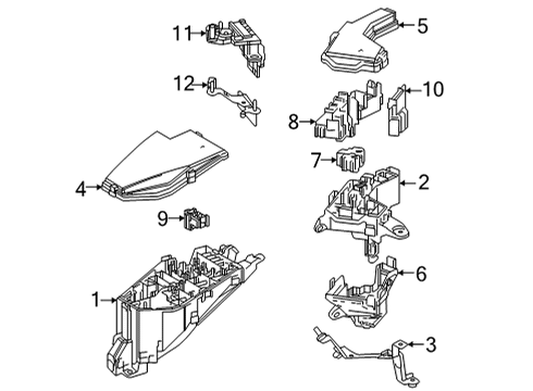 2021 Toyota Mirai Block Assembly, FUSIBLE Diagram for 82620-62020