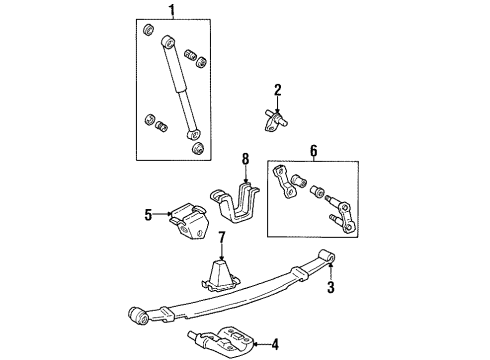 1997 Toyota T100 Rear Suspension Diagram