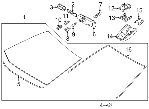 2018 Toyota Avalon Wiper & Washer Components Diagram 2 - Thumbnail