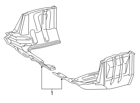 1996 Toyota RAV4 Splash Shields Diagram