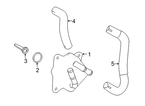 2023 Toyota Highlander Oil Cooler  Diagram 2 - Thumbnail