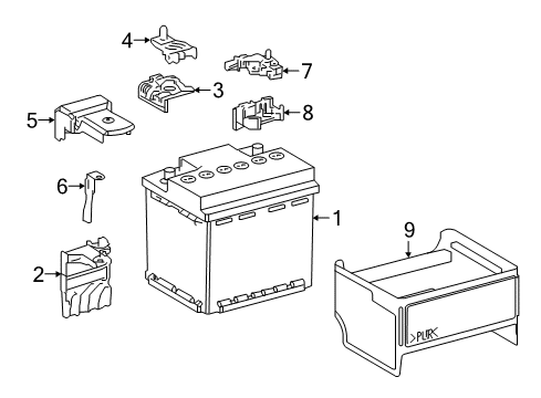 2021 Toyota Prius AWD-e Battery Diagram 1 - Thumbnail