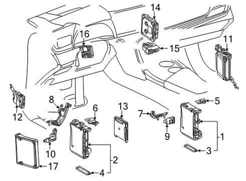 2021 Toyota Mirai SUPPLY, SHIFT CONTRO Diagram for 894D1-62020