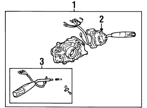 1988 Toyota Camry Switch Assy, Turn Signal Diagram for 84310-32520