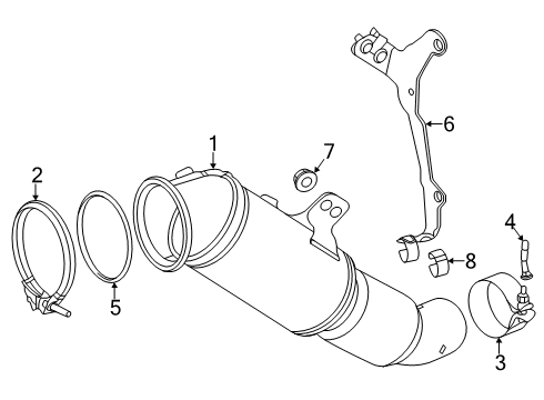 2021 Toyota GR Supra Exhaust Components Diagram 5 - Thumbnail