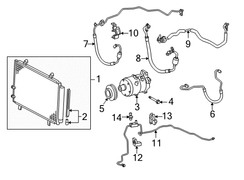 2005 Toyota Avalon Sensor, AIRCONDITIONER Pressure Diagram for 88719-40020