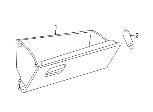 2019 Toyota Prius Prime Glove Box Diagram