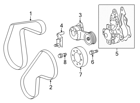 2015 Scion iQ Belts & Pulleys, Maintenance Diagram 2 - Thumbnail