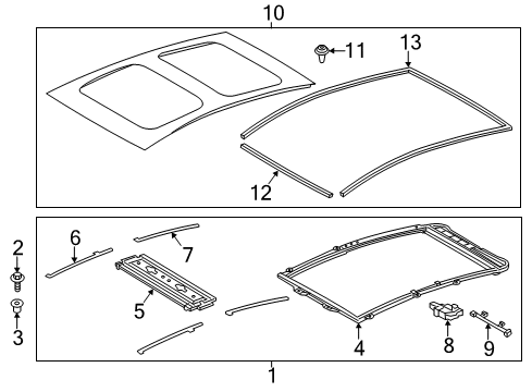 2013 Toyota Prius V Sunroof Diagram