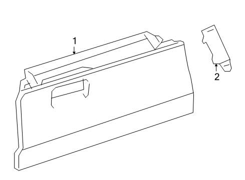 2013 Scion xD Door Assembly, Glove Compartment Diagram for 55550-52360-B0