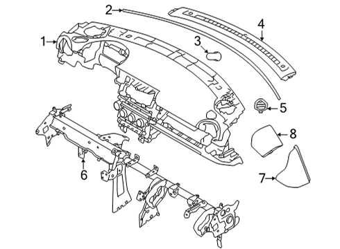 2023 Toyota GR86 Cluster & Switches, Instrument Panel Diagram