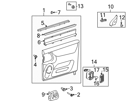 2004 Toyota Sienna Lamp Assembly, Courtesy Diagram for 81230-0C020