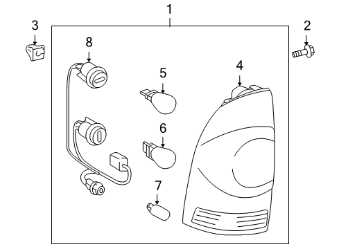 2015 Toyota Tacoma Tail Lamps Diagram