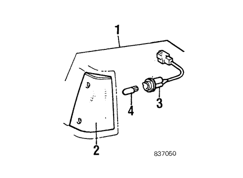 1984 Toyota Starlet Corner Lamps Diagram