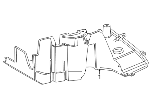 2019 Toyota Mirai Splash Shields Diagram