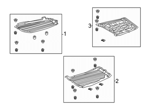 2008 Toyota Camry Under Cover & Splash Shields Diagram