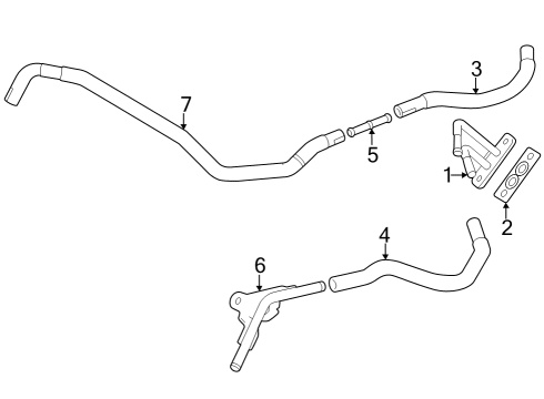 2023 Toyota Crown PIPE SUB-ASSY, TURBO Diagram for 16028-25010