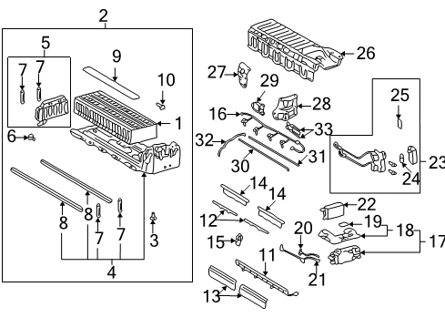 2002 Toyota Prius Thermistor, Hybrid Battery Diagram for G9282-47030