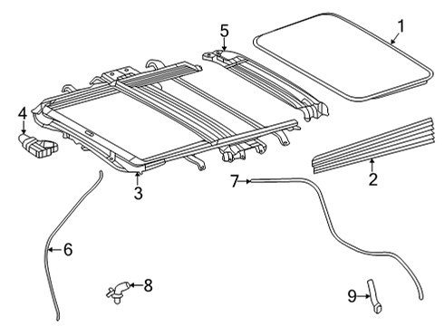 2021 Toyota Sienna Sunroof  Diagram