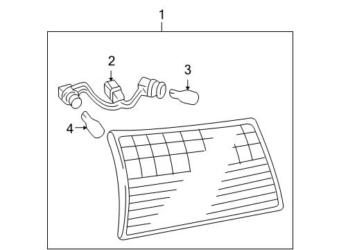 2008 Toyota Sienna Combination Lamps Diagram