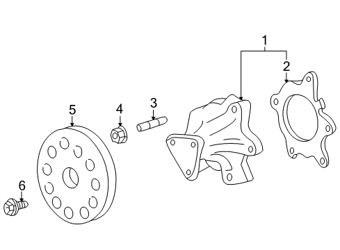 2004 Scion xB Water Pump Diagram