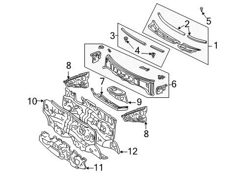 2001 Toyota RAV4 Insulator, Inner Diagram for 55210-42090