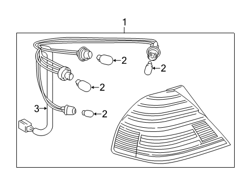 2004 Toyota Avalon Combination Lamps Diagram