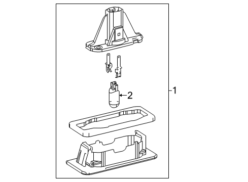 2014 Toyota Corolla License Lamps Diagram