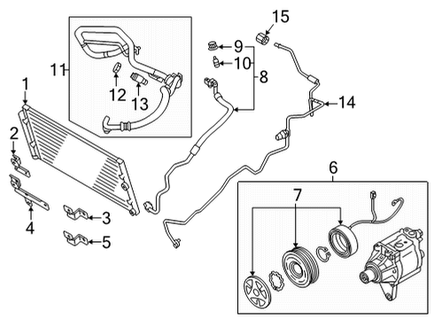 2023 Toyota GR86 A/C Condenser Diagram