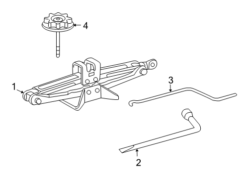 2012 Toyota Matrix Jack & Components Diagram