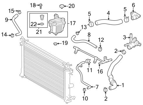 2023 Toyota GR Corolla Clamp Or Clip, Hose Diagram for 96136-42501