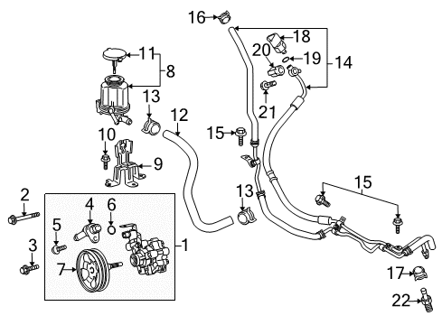 2014 Toyota FJ Cruiser Bolt, w/Washer Diagram for 90119-A0042