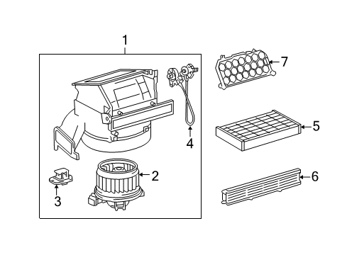 2014 Scion xD Blower Motor & Fan Diagram