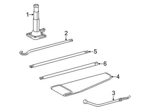 2023 Toyota Tundra Jack & Components Diagram