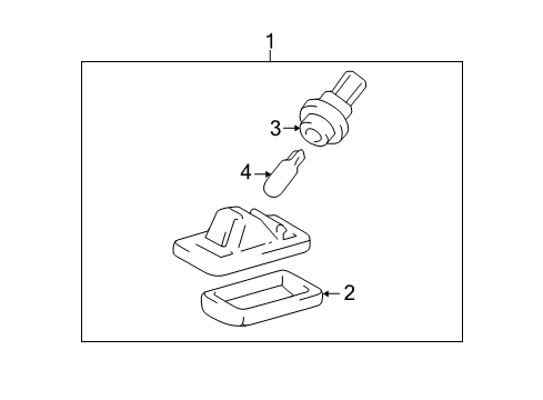 2001 Toyota Land Cruiser License Lamps Diagram