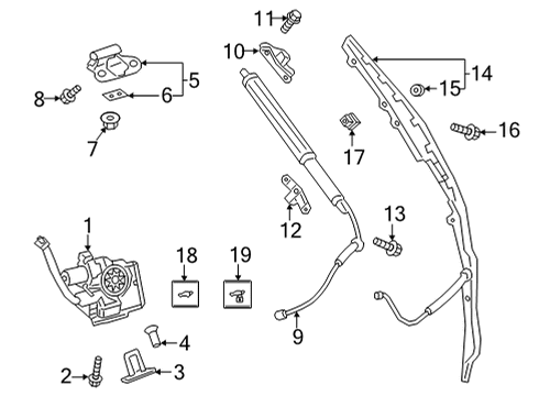 2023 Toyota Venza Lock & Hardware Diagram 2 - Thumbnail