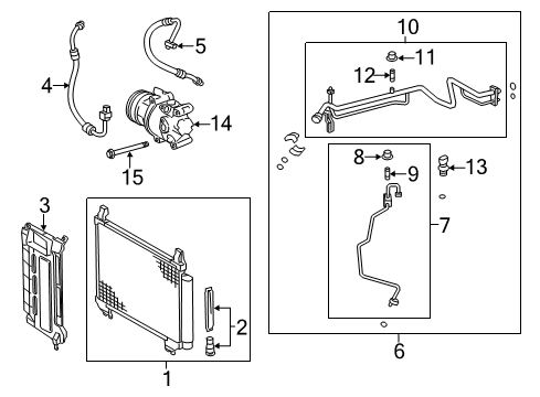 2015 Toyota Yaris Tube & Accessory Assembly Diagram for 88710-52040