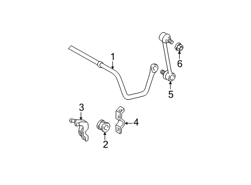 2002 Toyota Camry Bracket, Rear STABILIZER Bar Diagram for 48832-33050