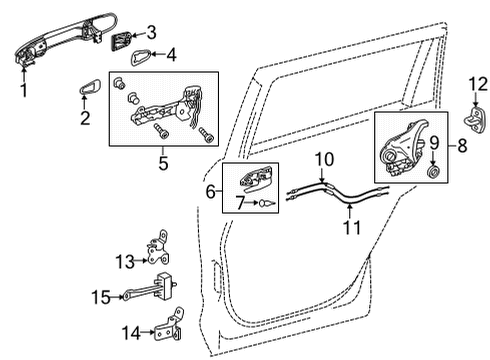 2021 Toyota Venza Lock & Hardware Diagram 3 - Thumbnail