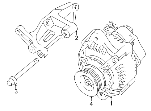 2001 Toyota 4Runner Alternator Diagram 2 - Thumbnail