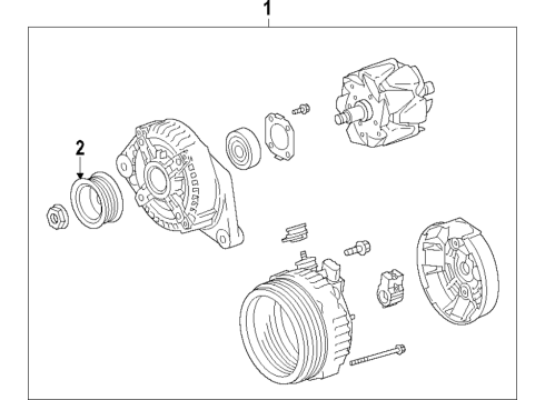 2019 Toyota Camry Alternator Diagram 1 - Thumbnail