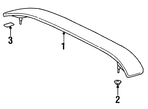 1997 Toyota Paseo Nut Diagram for 90179-06283